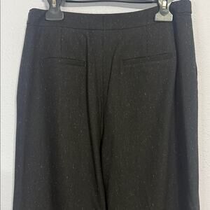 Emerson Rose Women Speckled Black Wool Blend Wide Leg  Pants Size 8